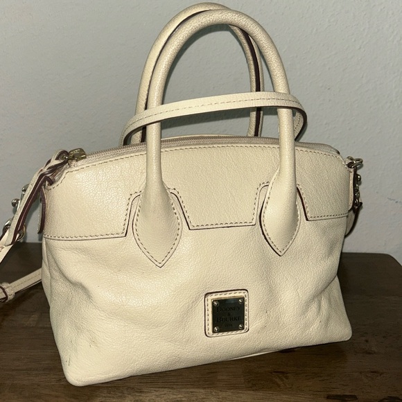 Dooney & Bourke Vintage 1975
Saffiano Satchel Crossbody Handbag -Cream - Picture 11 of 12